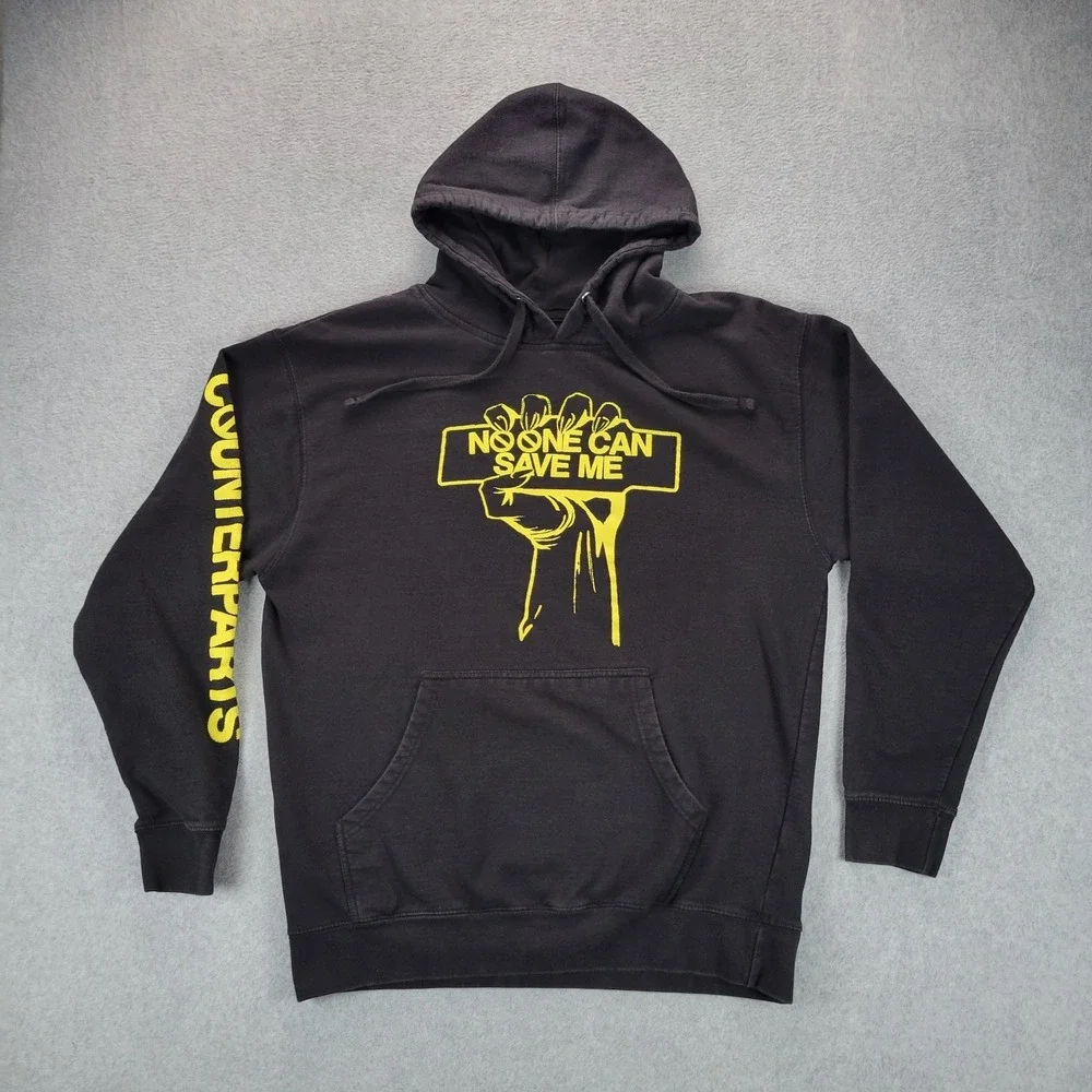 Counterparts Band Hoodie Men's Large Black Nothing Left Love Metalcore‎ Save Me